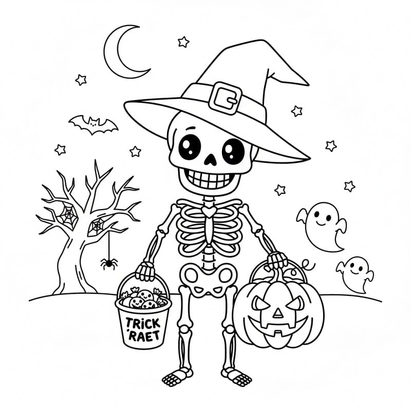 Halloween-Skelett