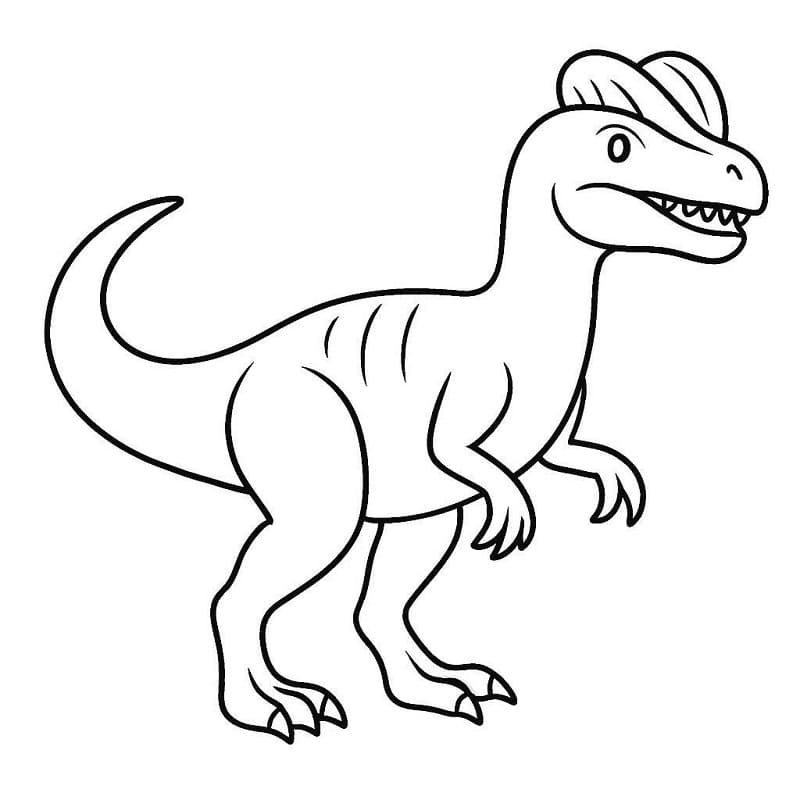 Jurassic World als Druckvorlage für Kinder