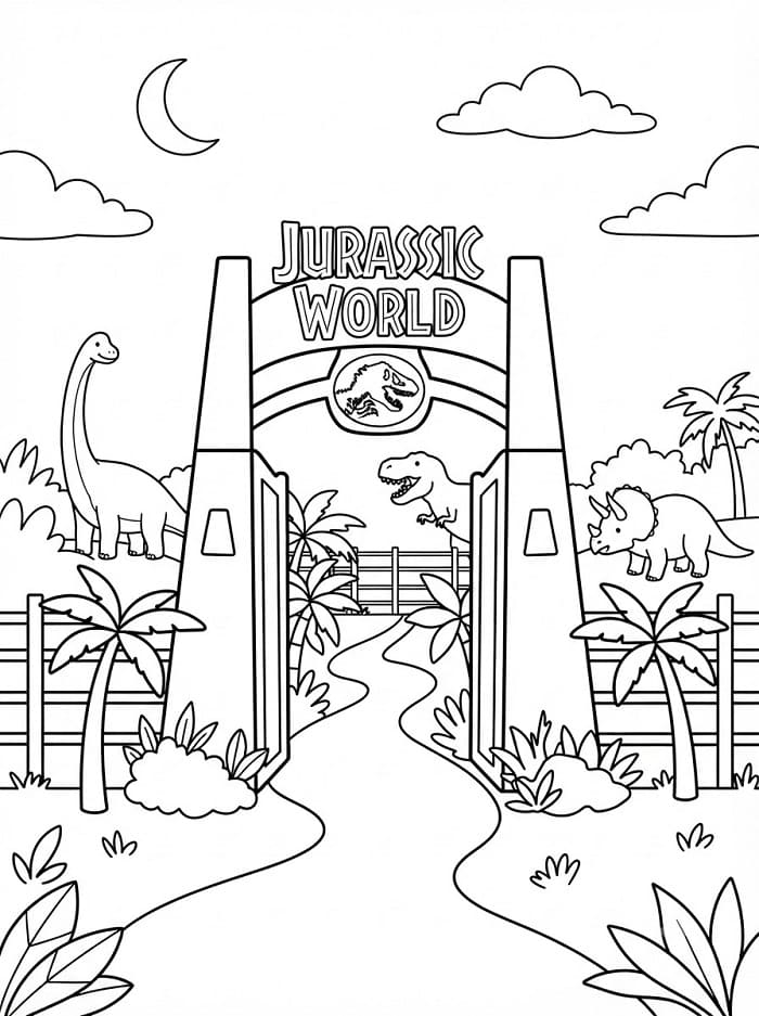 Jurassic World ausmalbilder