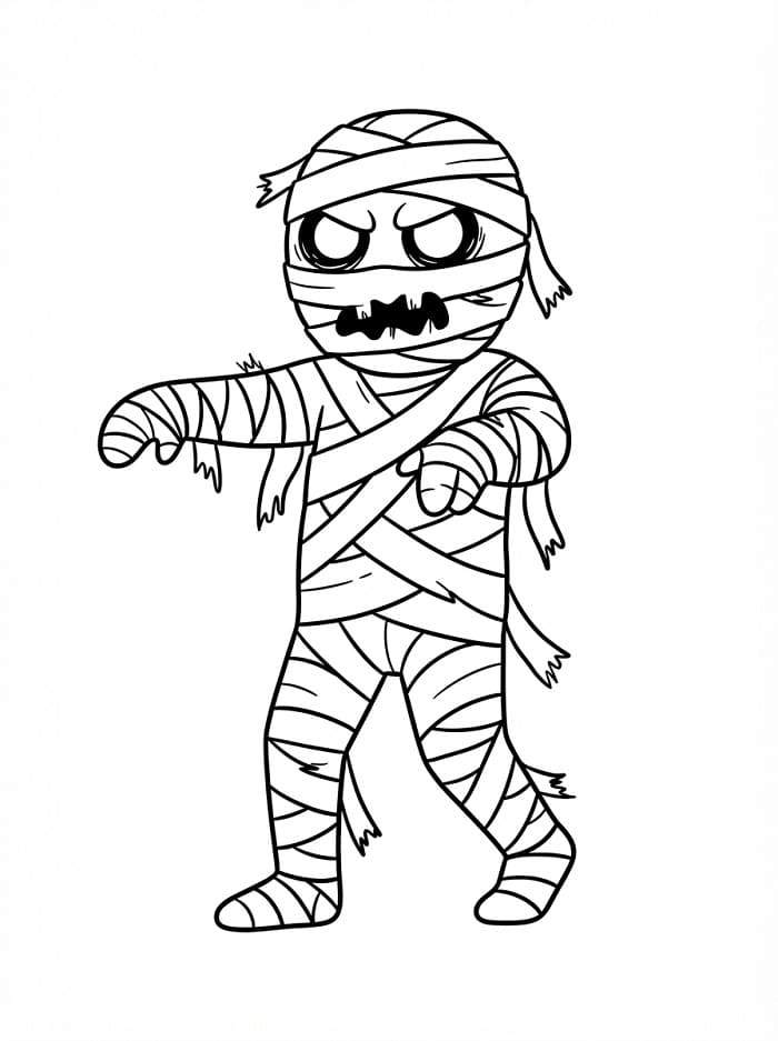 Mumie zu Halloween
